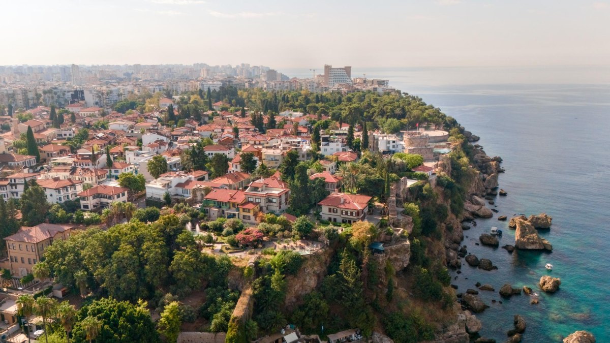 Antalya cliffs Mediterranean coast