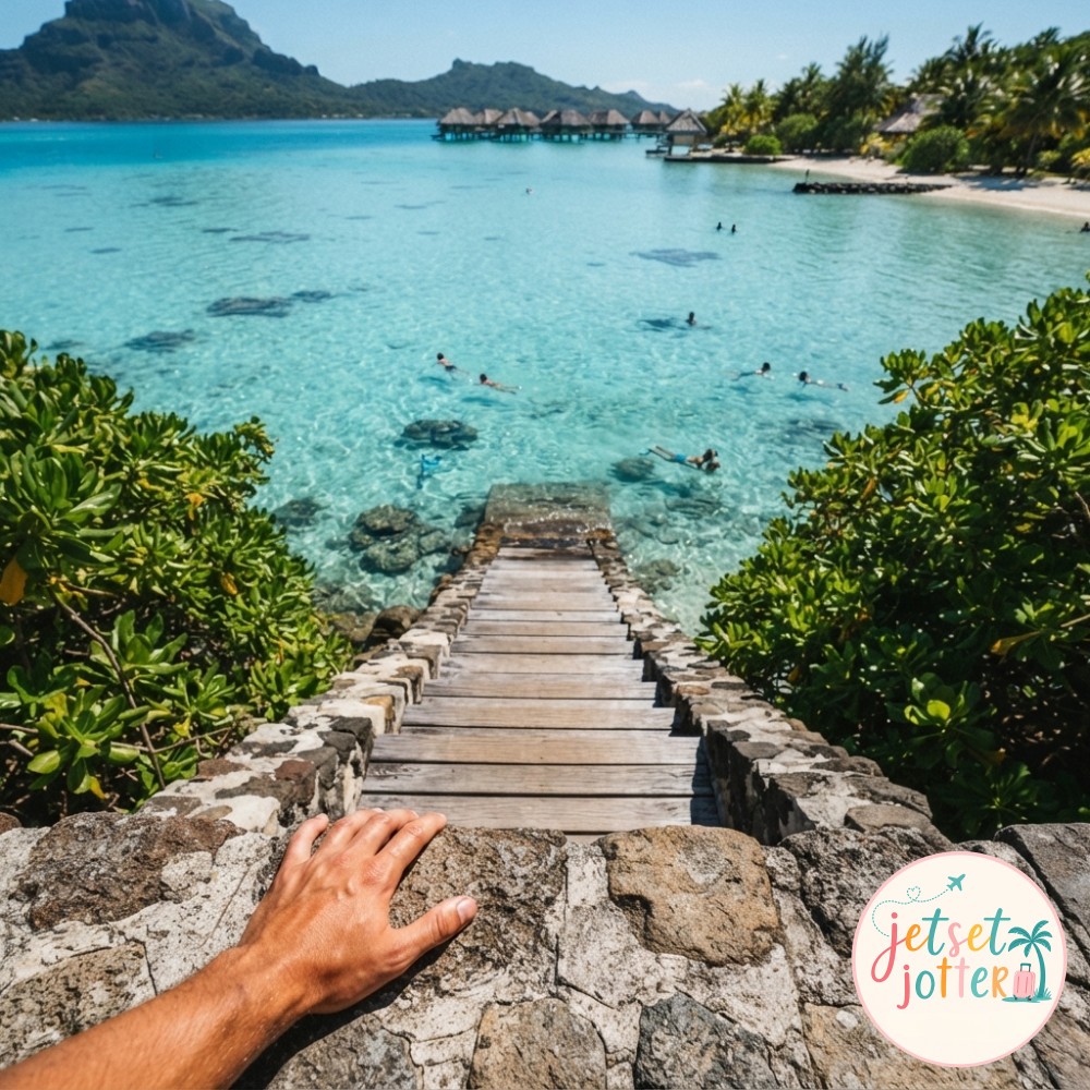Bora Bora Overwater Bungalows Stone Path - 9 Designs From