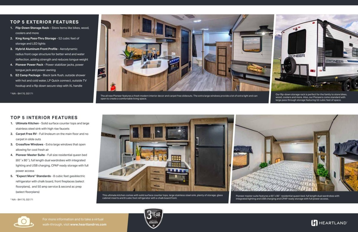 Beautiful RV exterior and interior