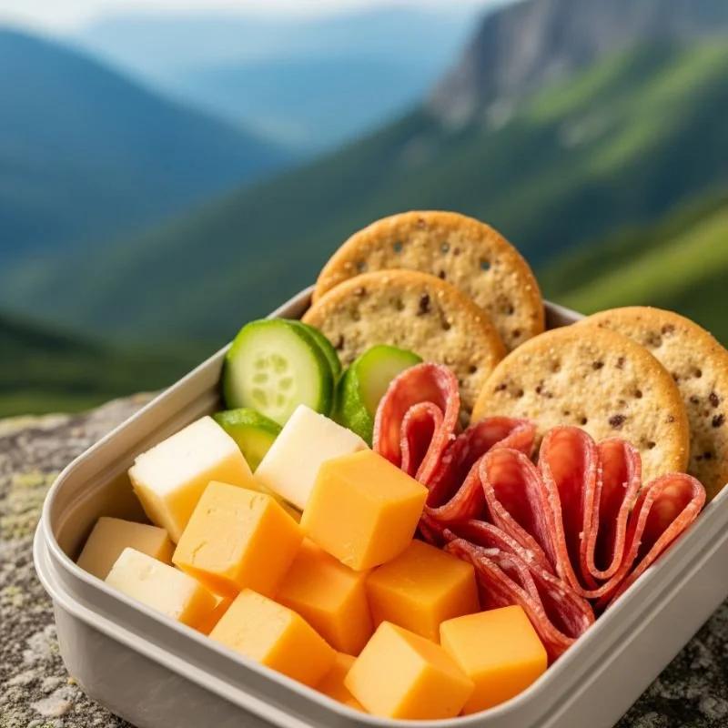 Cheese snacks for hiking