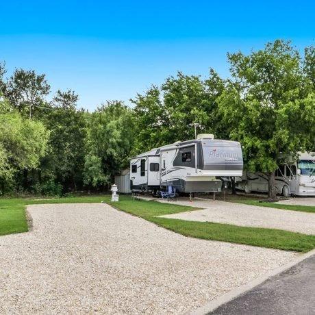 Beginner RV campsite parking area