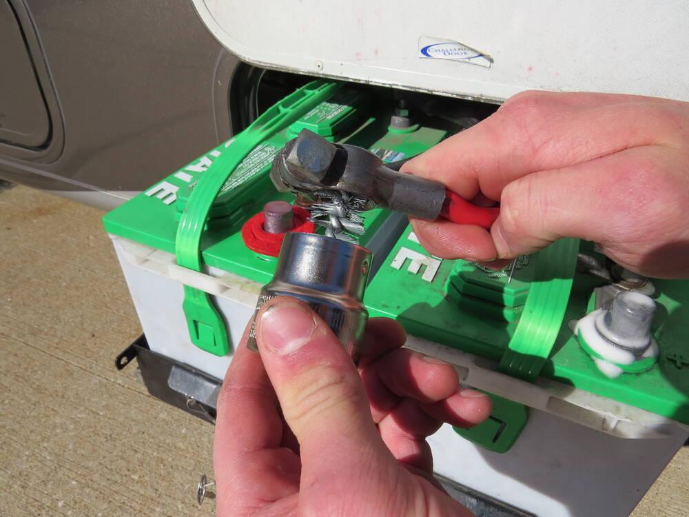 Cleaning RV battery terminals