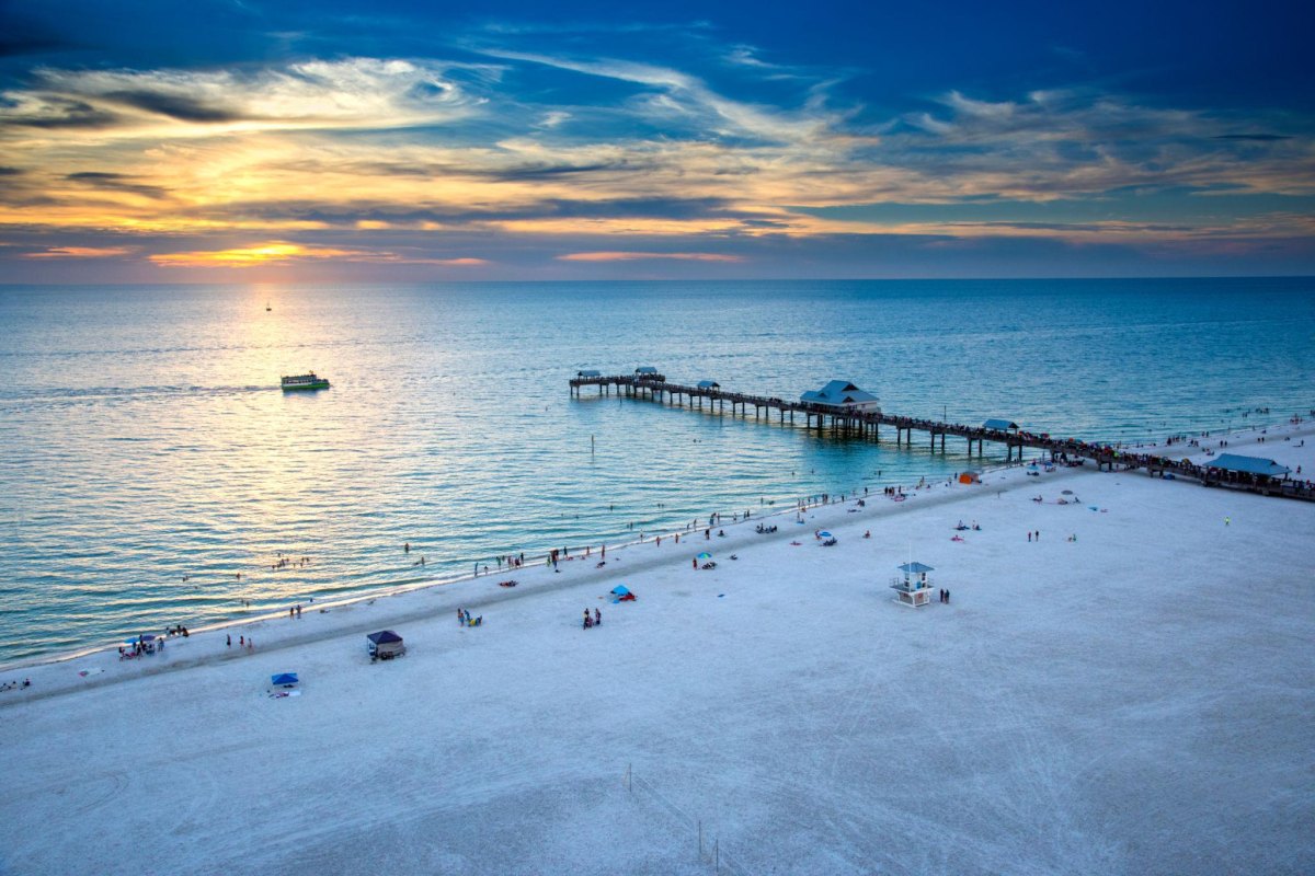 Clearwater Beach Florida white sand