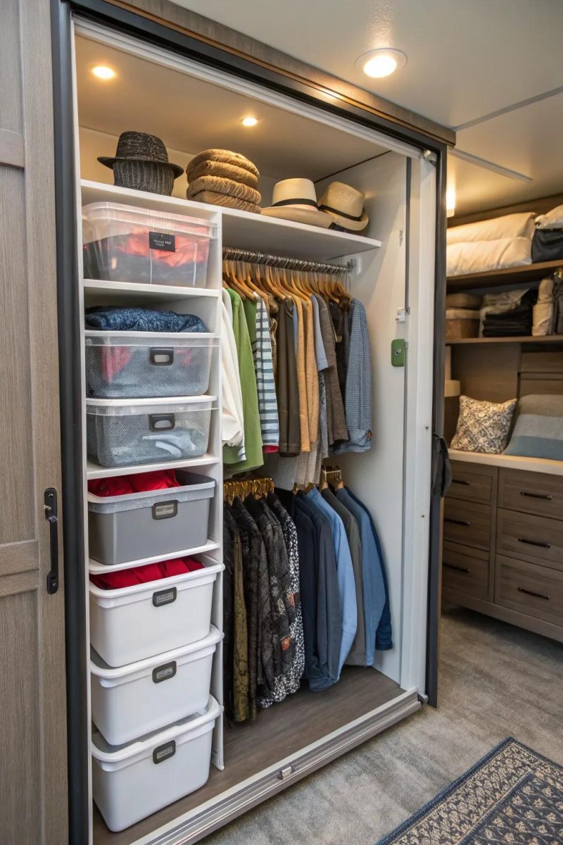 RV clothing storage bags