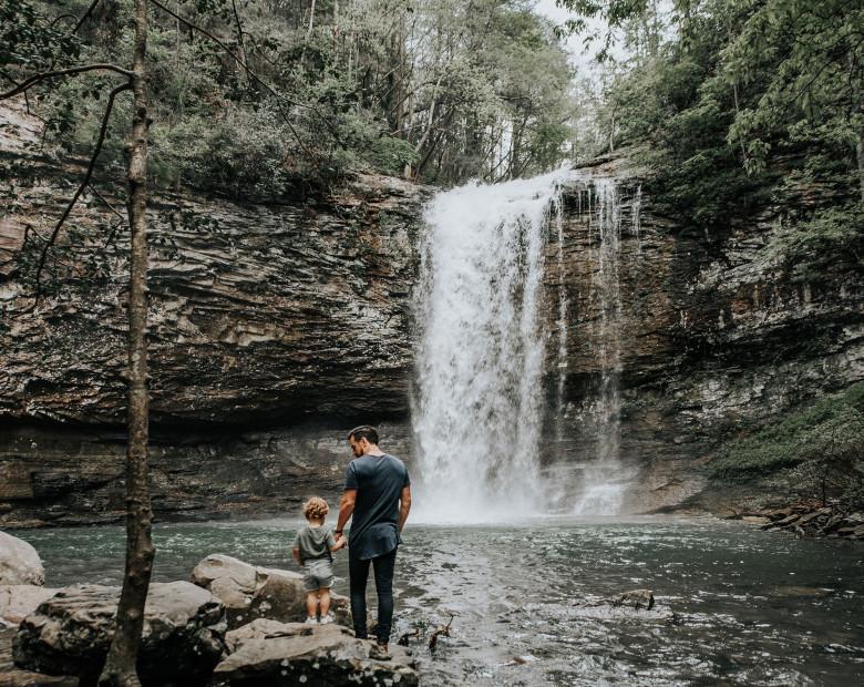 Cloudland Canyon waterfall trail Georgia