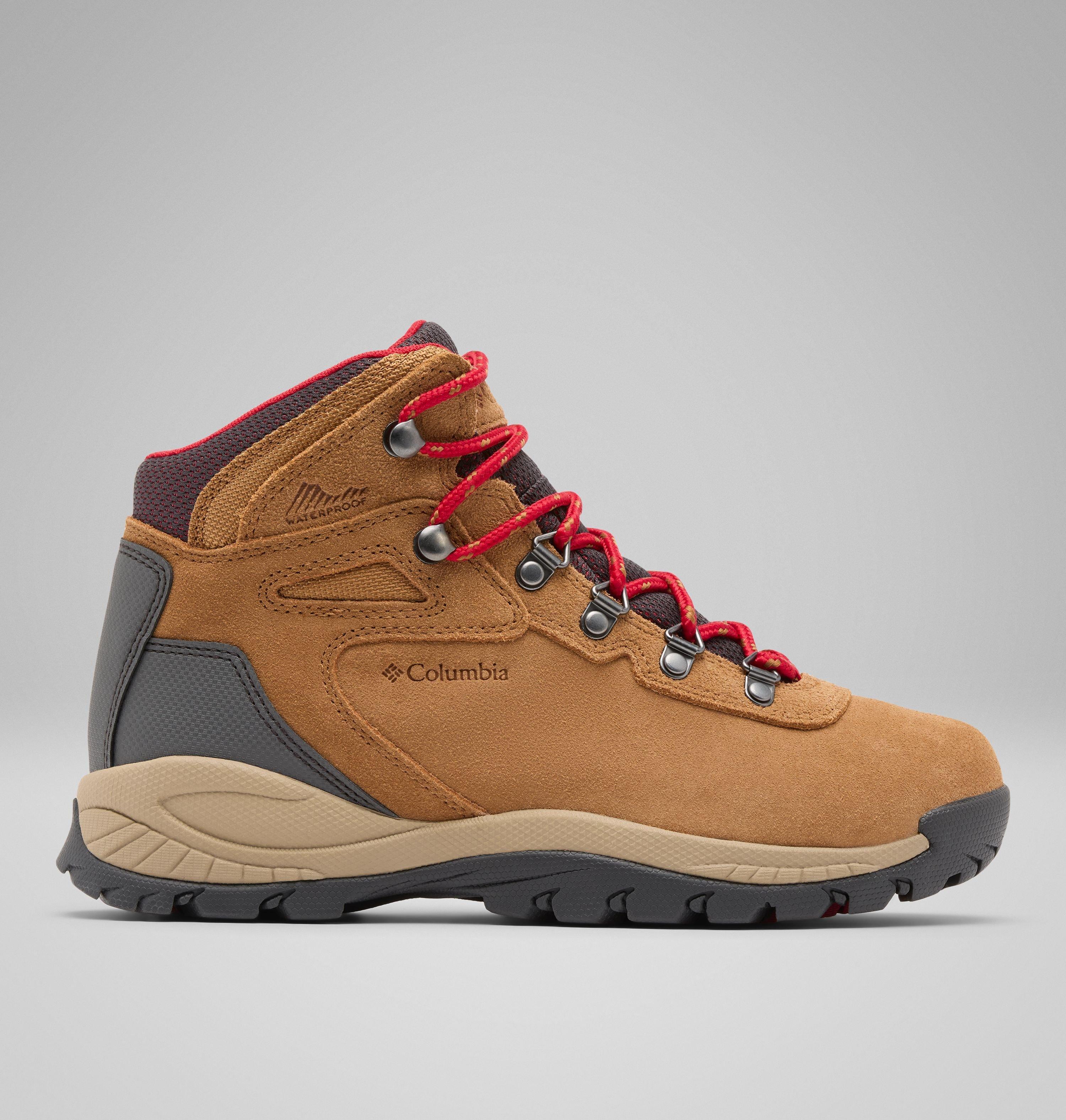 Columbia Newton Ridge waterproof women hiking boots in tan