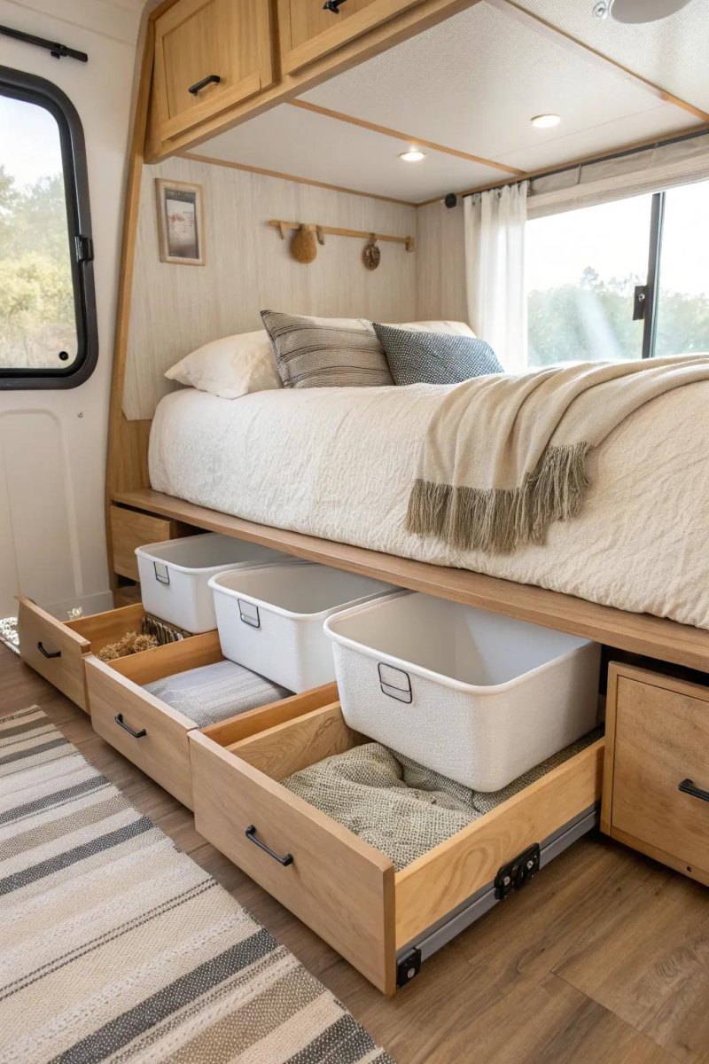 RV compact storage organizers