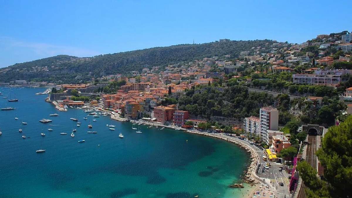 French Riviera coastal town
