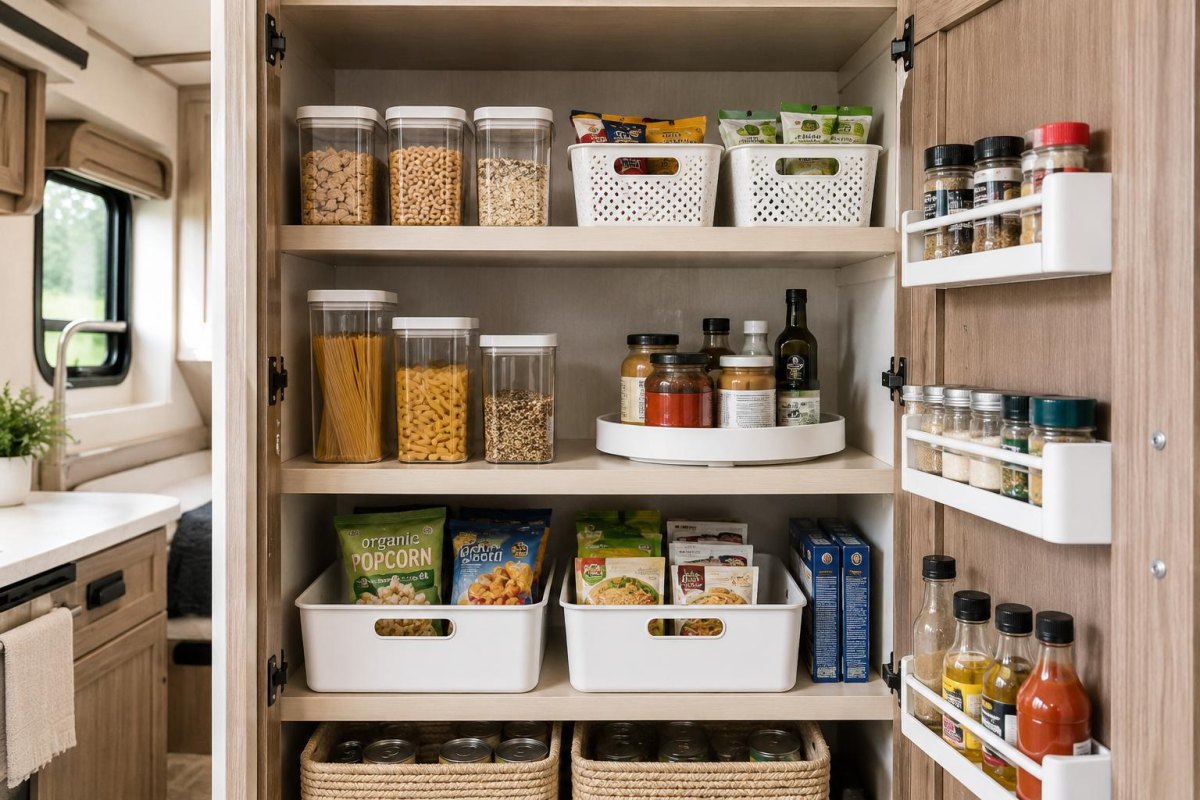 Full Time RV Organization Ideas for Small Spaces