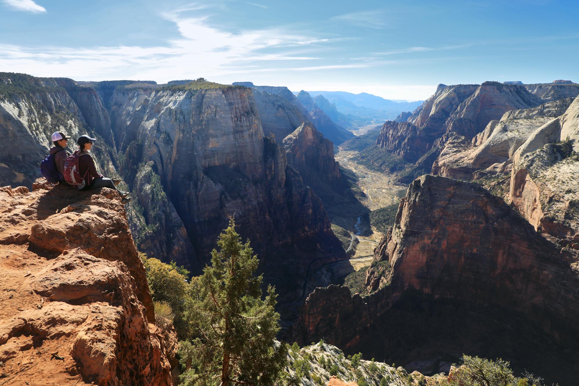 Mountain overlook in national park