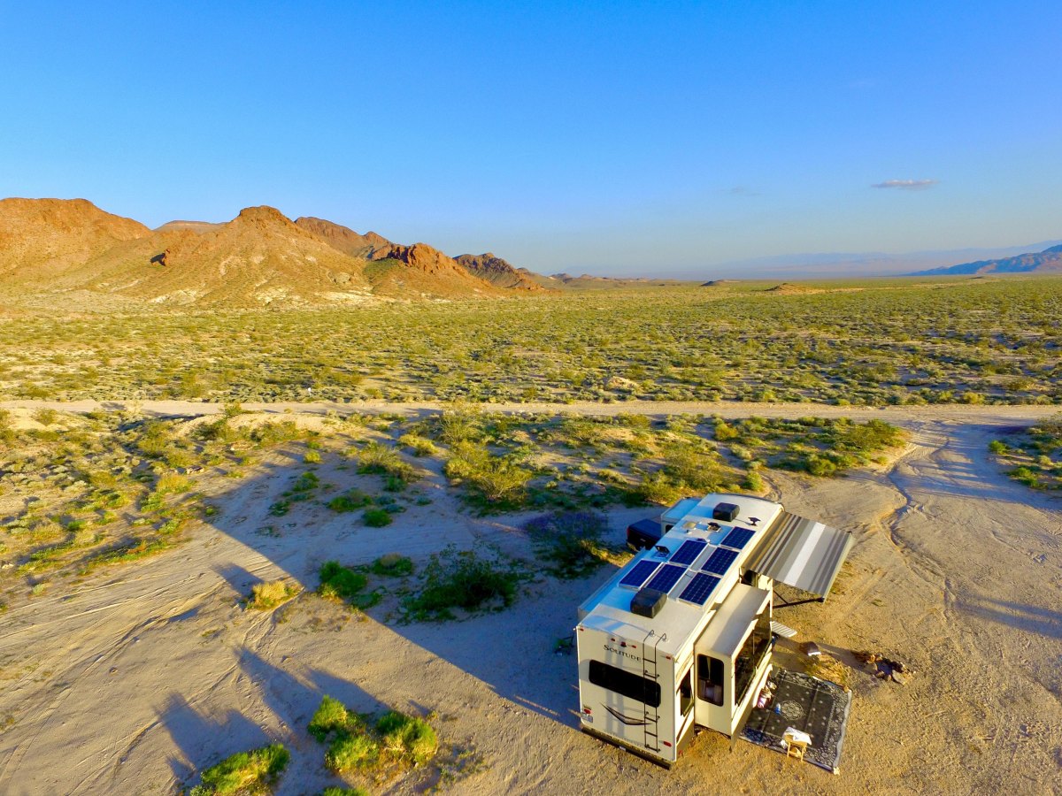 RV desert dispersed camping area