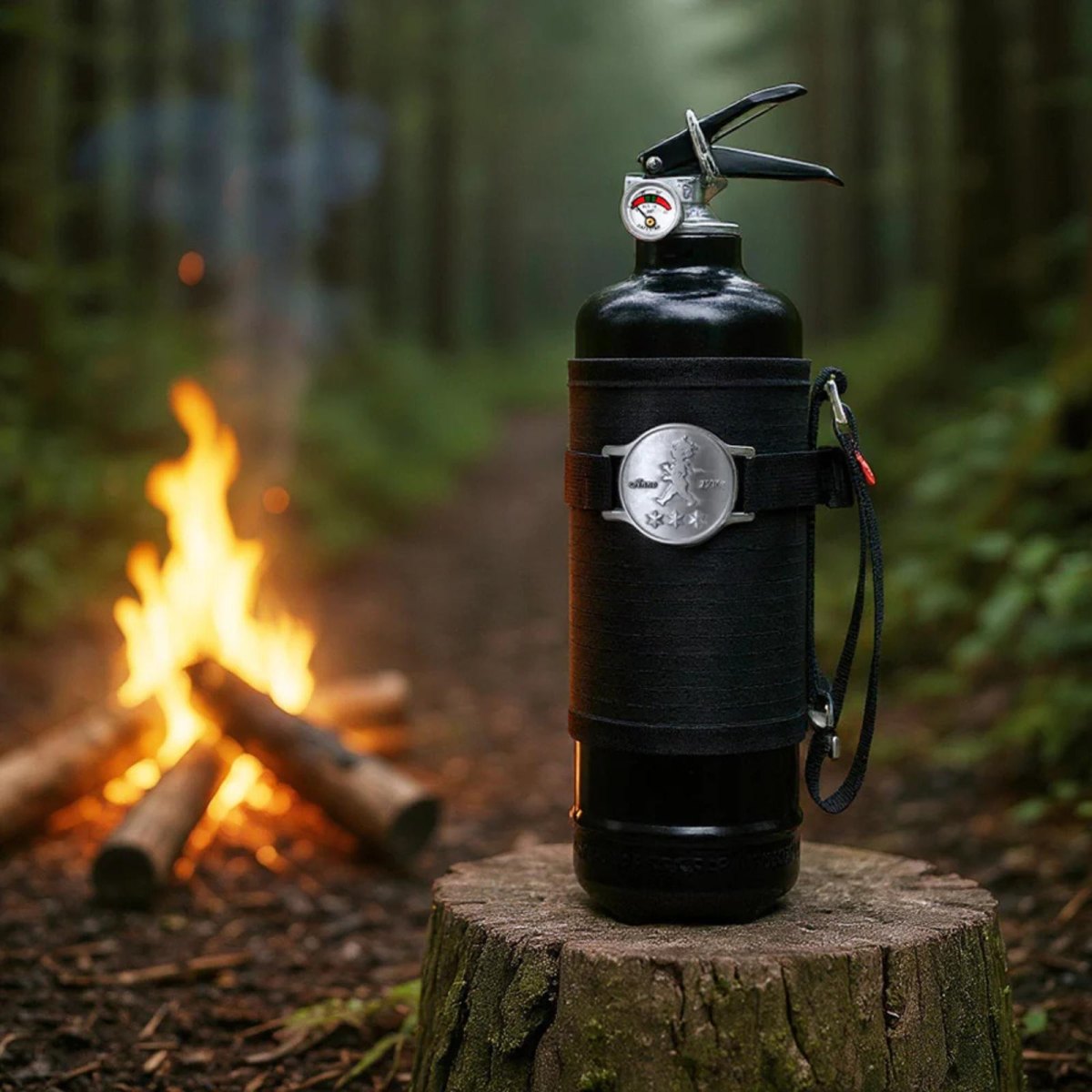 Safe campfire equipment setup
