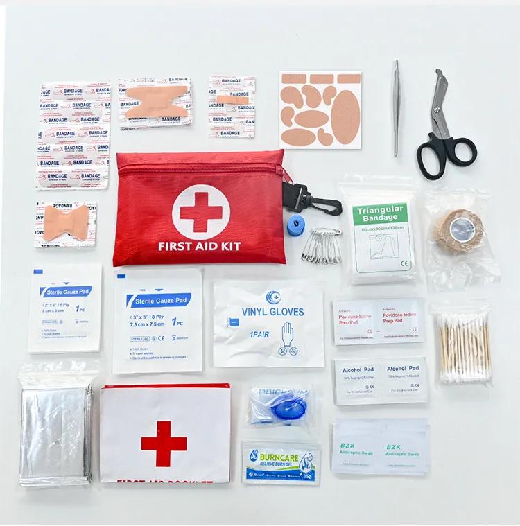 Compact travel first aid kit