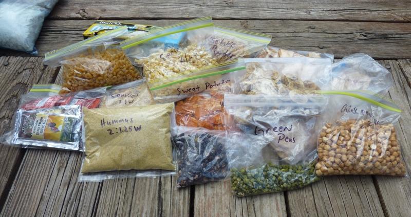 Backpacking meals and food storage