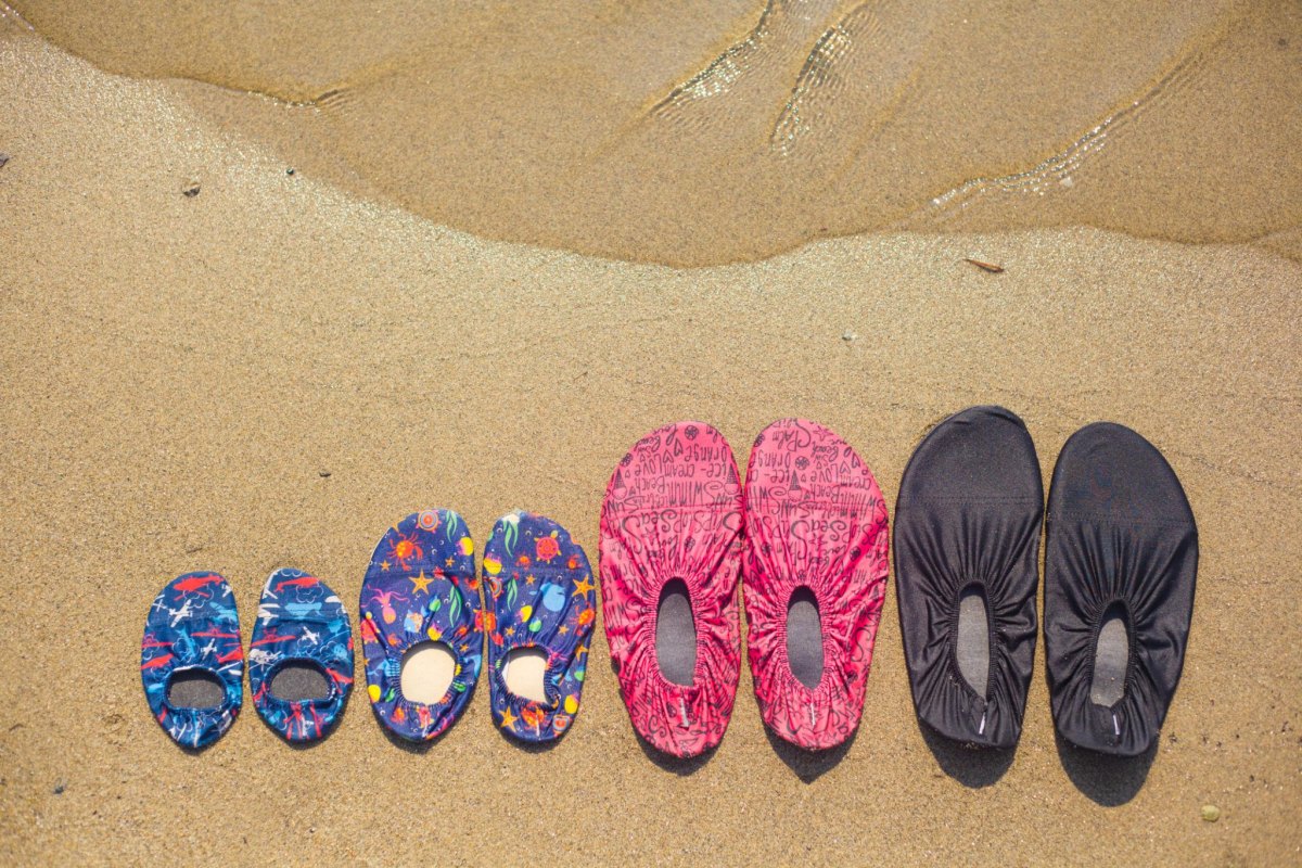 Beach sandals and water shoes