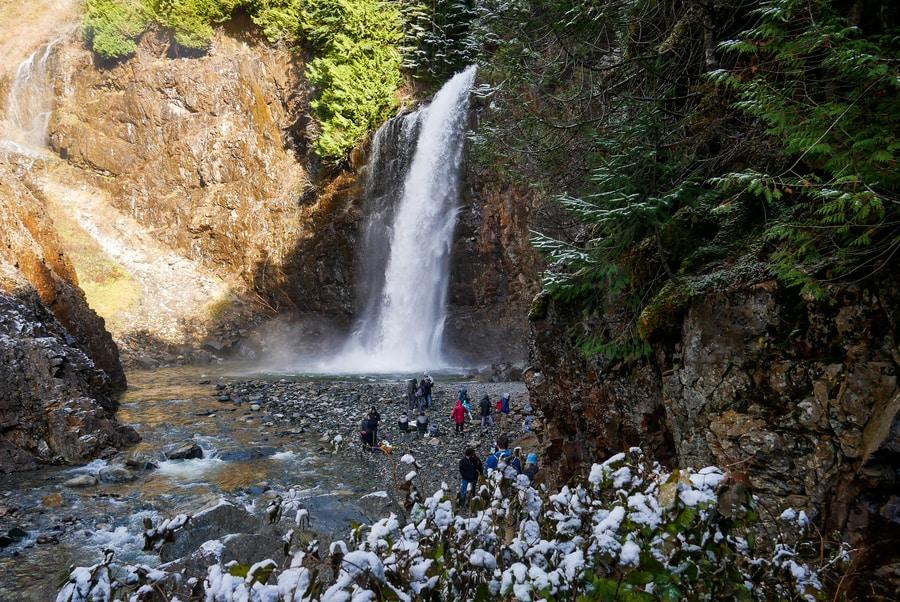 Franklin Falls cascading water