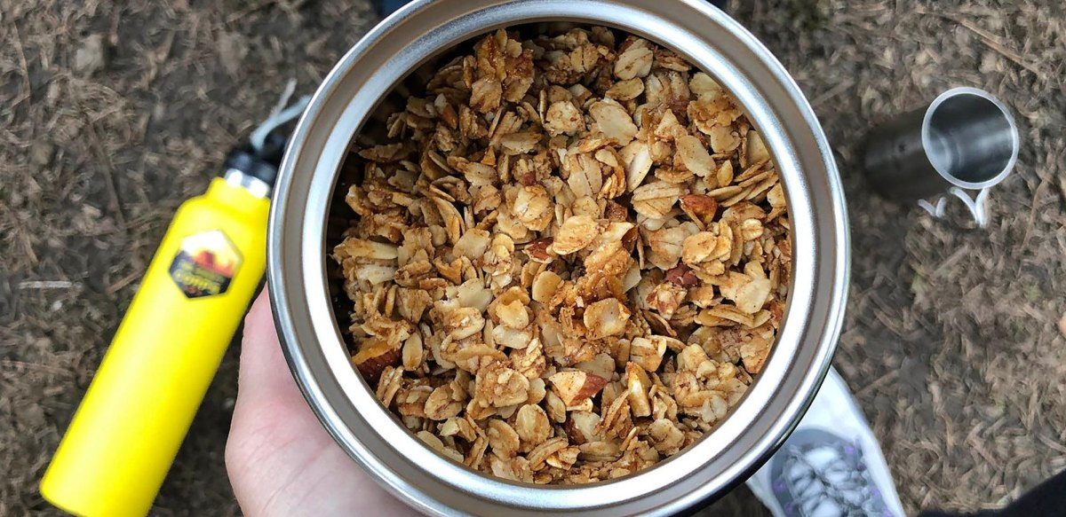 Granola snack for hiking