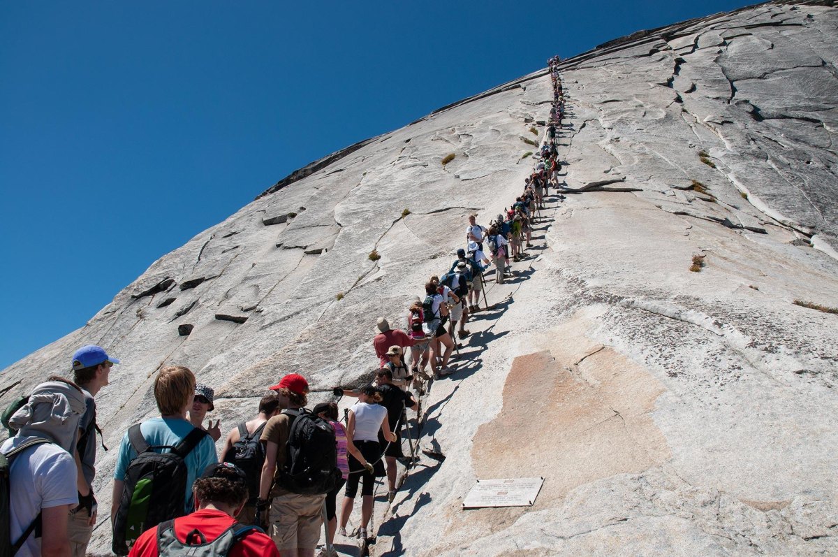Half Dome granite cables