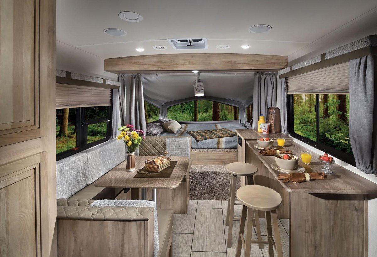 Comfortable trailer interior