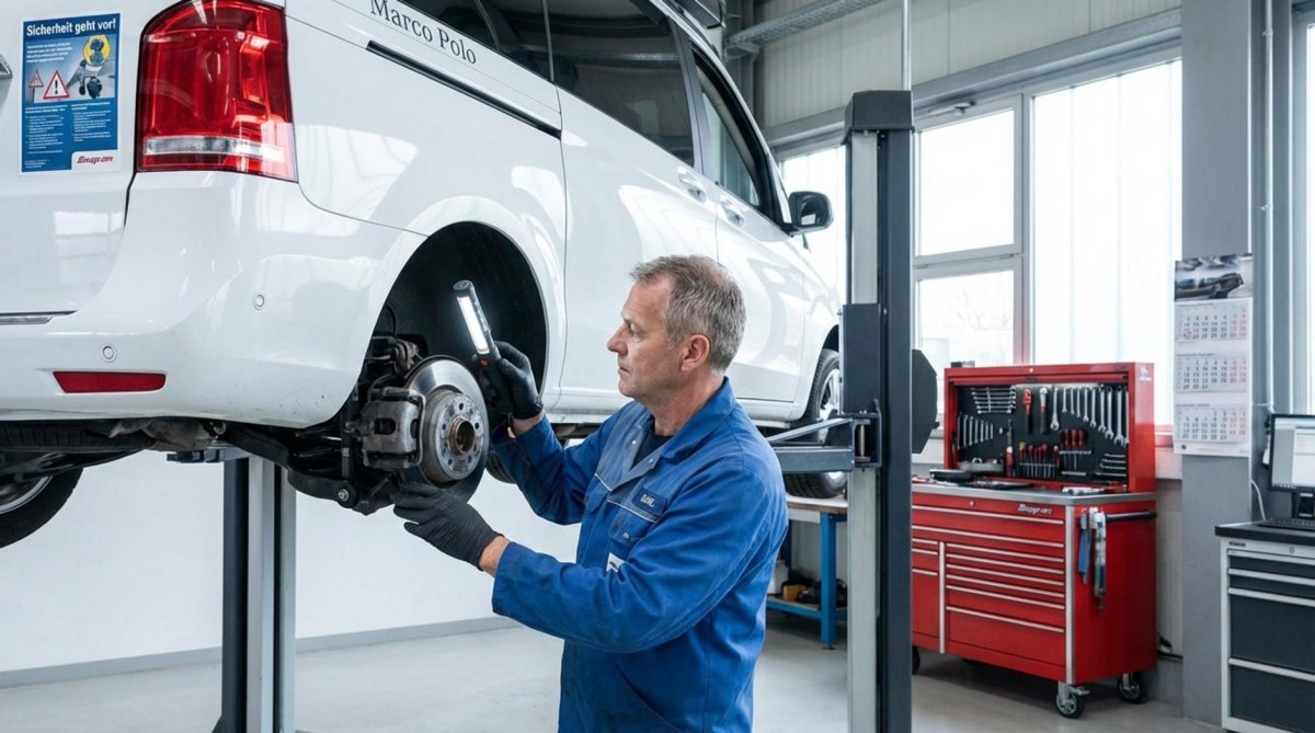 RV brakes and suspension inspection