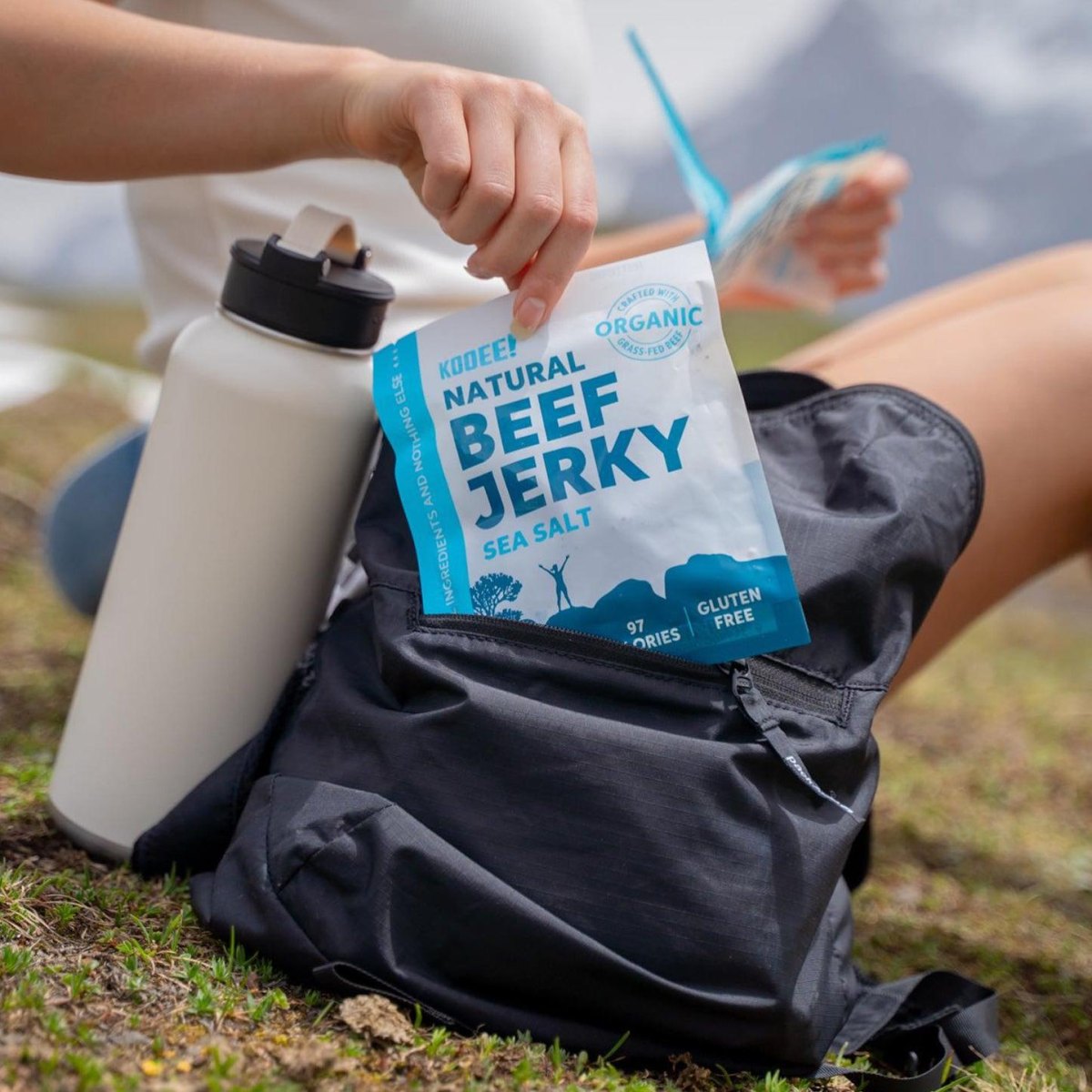 Jerky packed for outdoor hiking