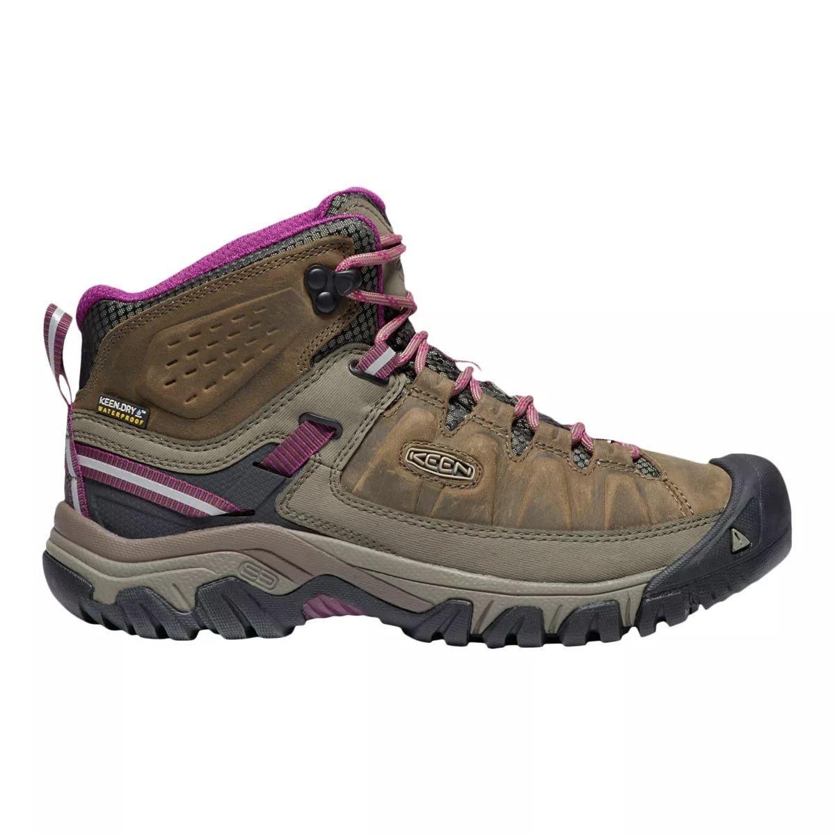 KEEN Targhee III Mid waterproof women hiking boots in brown leather