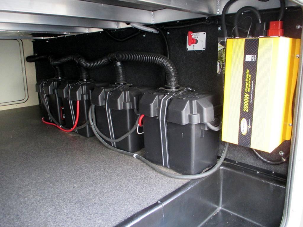 Ventilated RV battery compartment