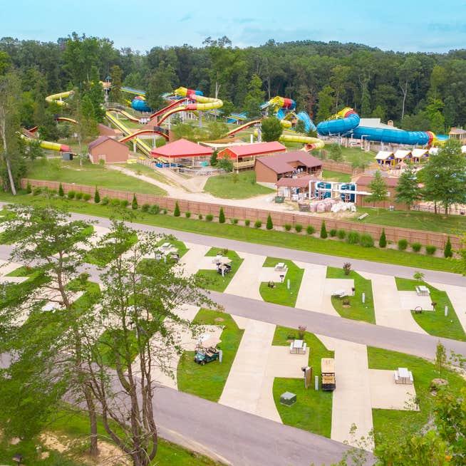 RV parks with lazy rivers adventure slide water park