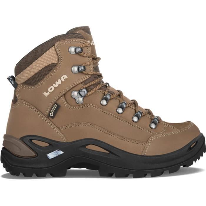 Lowa Renegade GTX Mid women hiking boots in tan leather