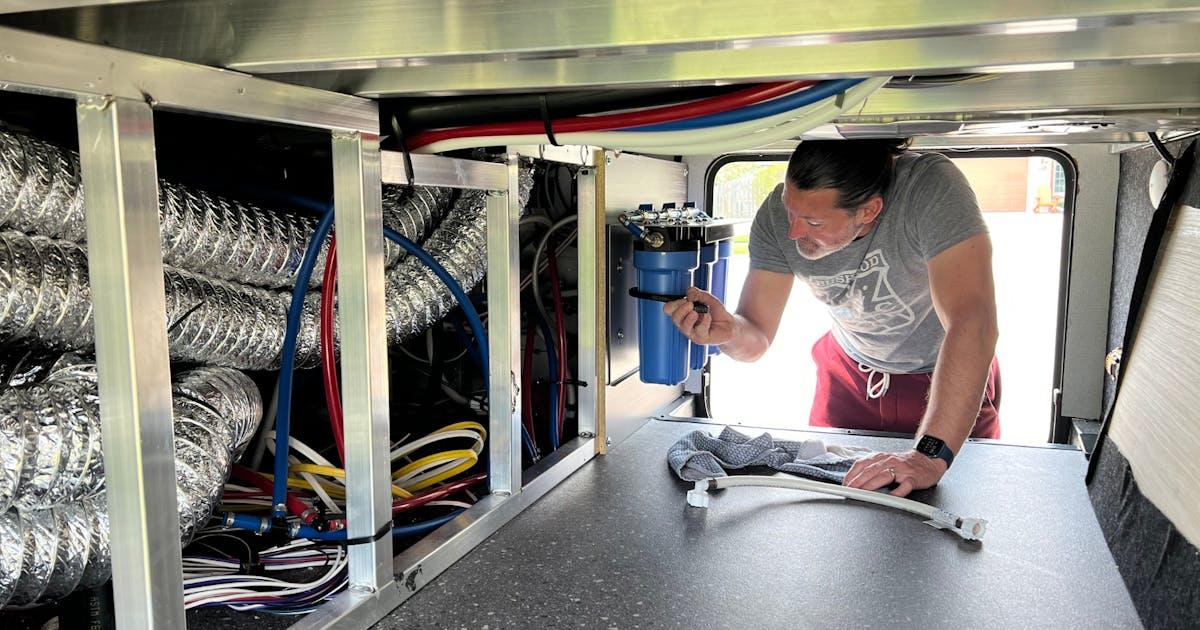 RV plumbing water system maintenance
