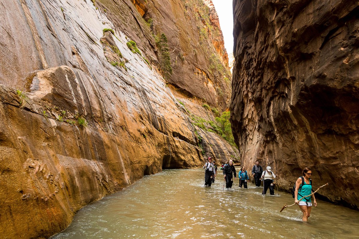 Narrows Trail river canyon