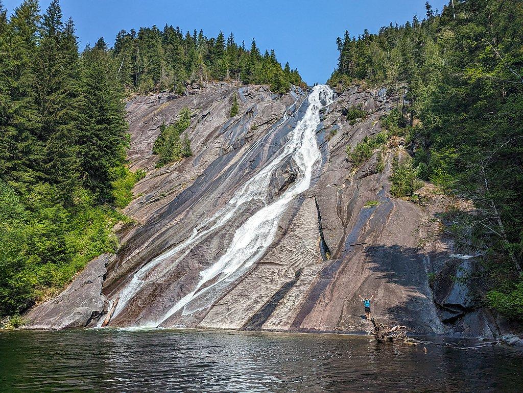 Otter Falls forest waterfall