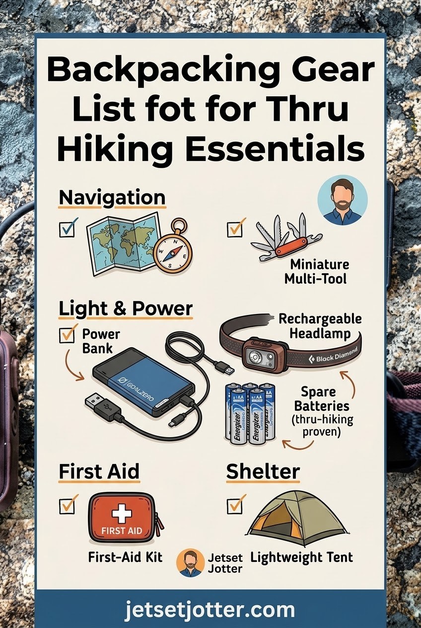 Backpacking Gear List for Thru Hiking Essentials