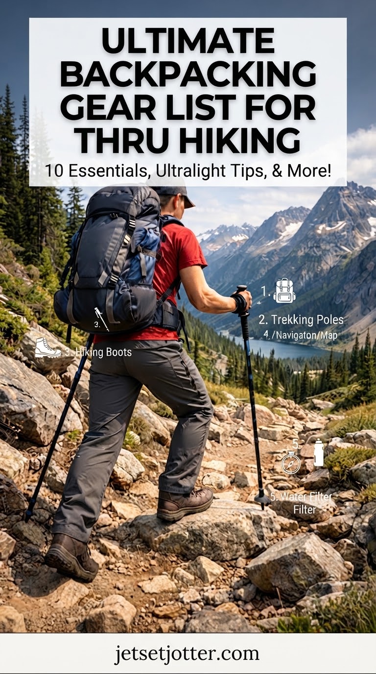 Ultimate Backpacking Gear List For Thru Hiking