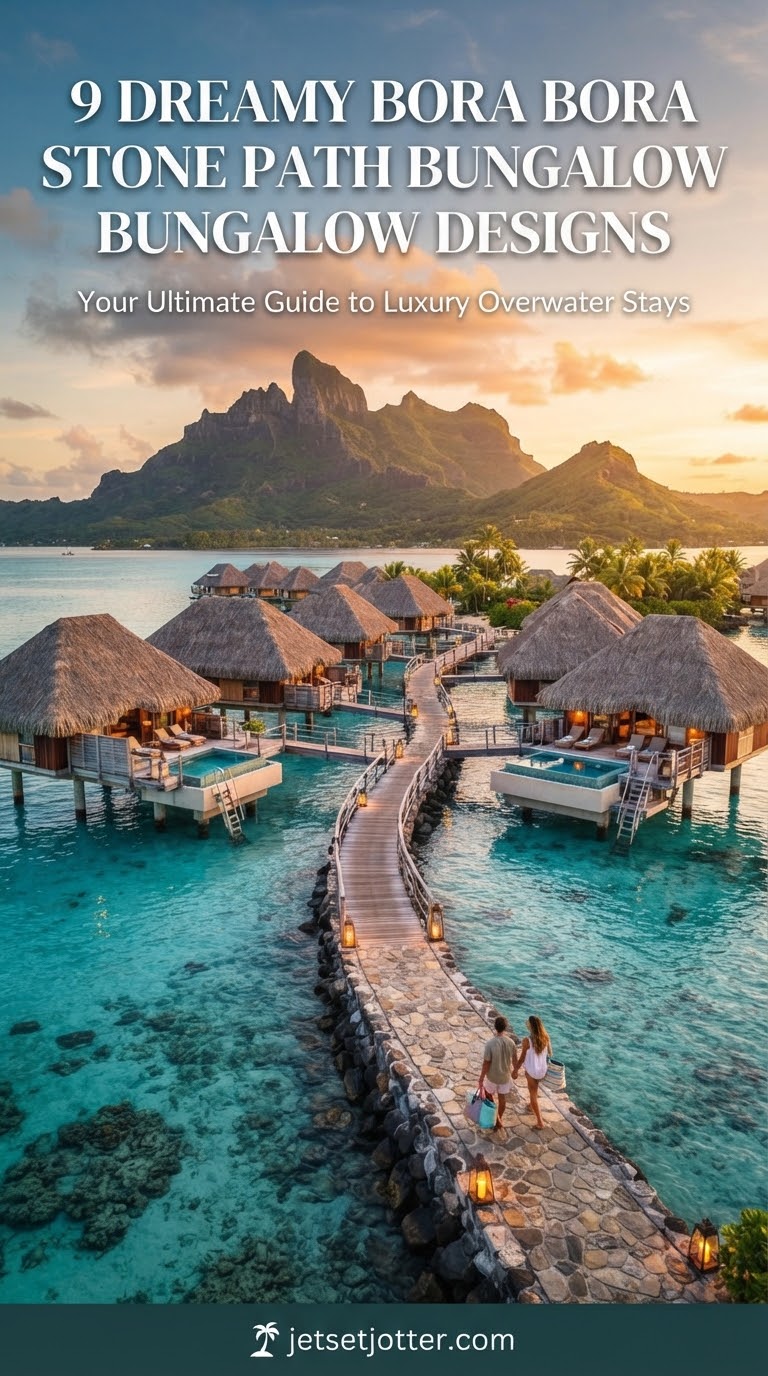 9 Dreamy Bora Bora Stone Path Bungalow Designs