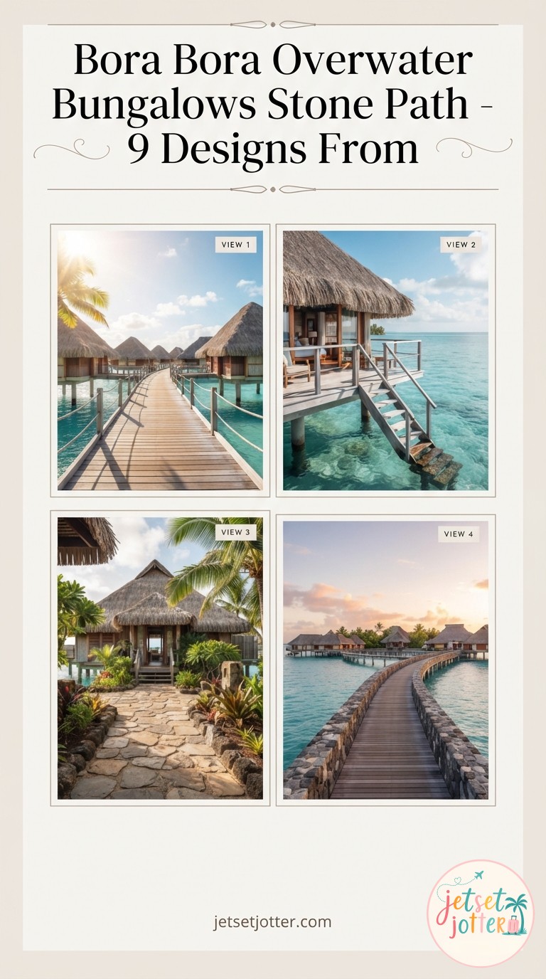 Bora Bora Overwater Bungalows Stone Path - 9 Designs From
