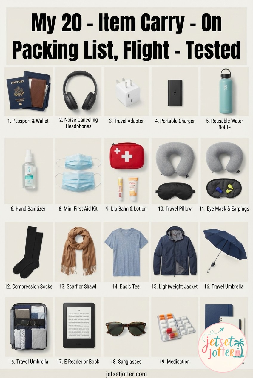 My 20 - Item Carry - On Packing List, Flight - Tested For