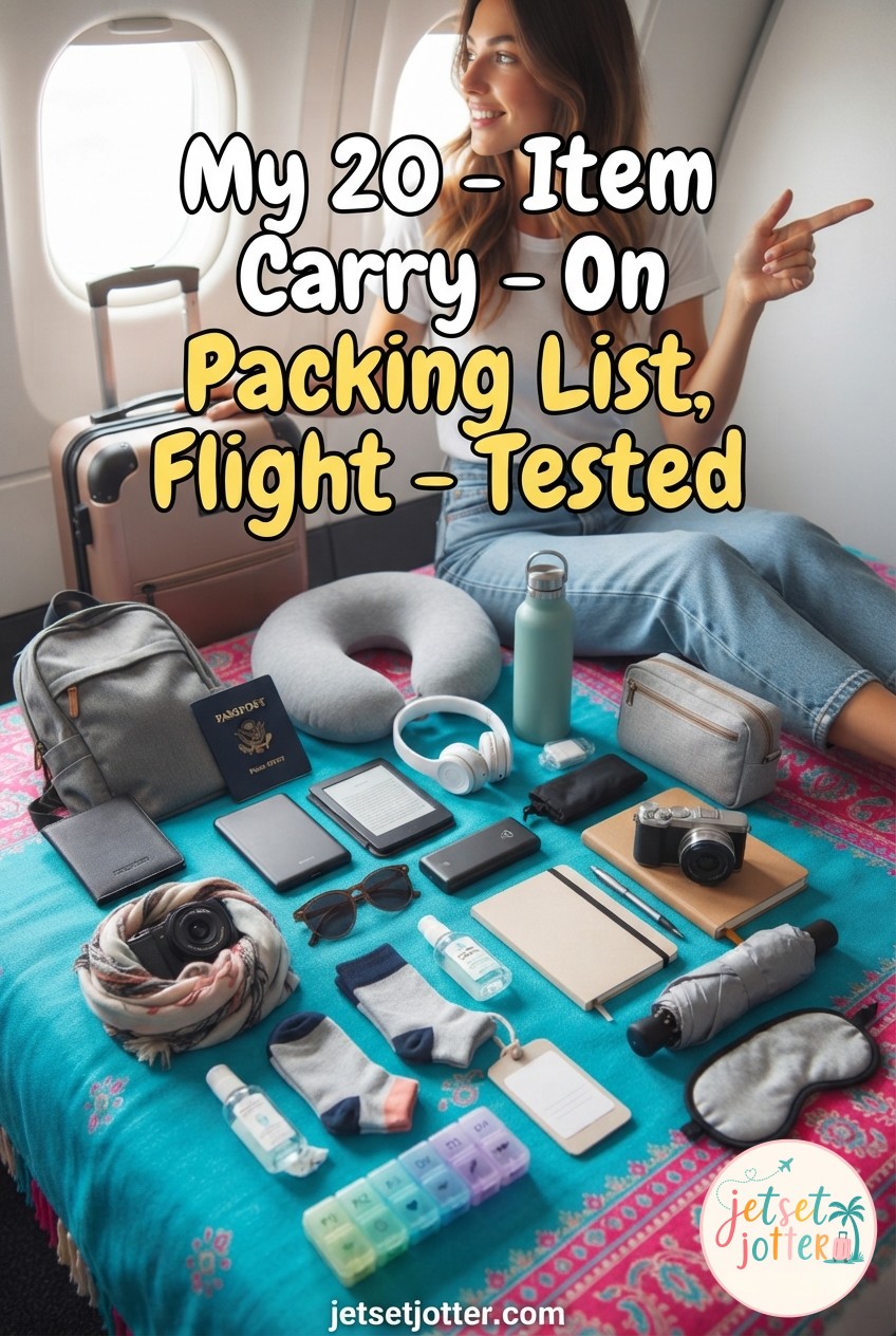 My 20 - Item Carry - On Packing List, Flight - Tested For
