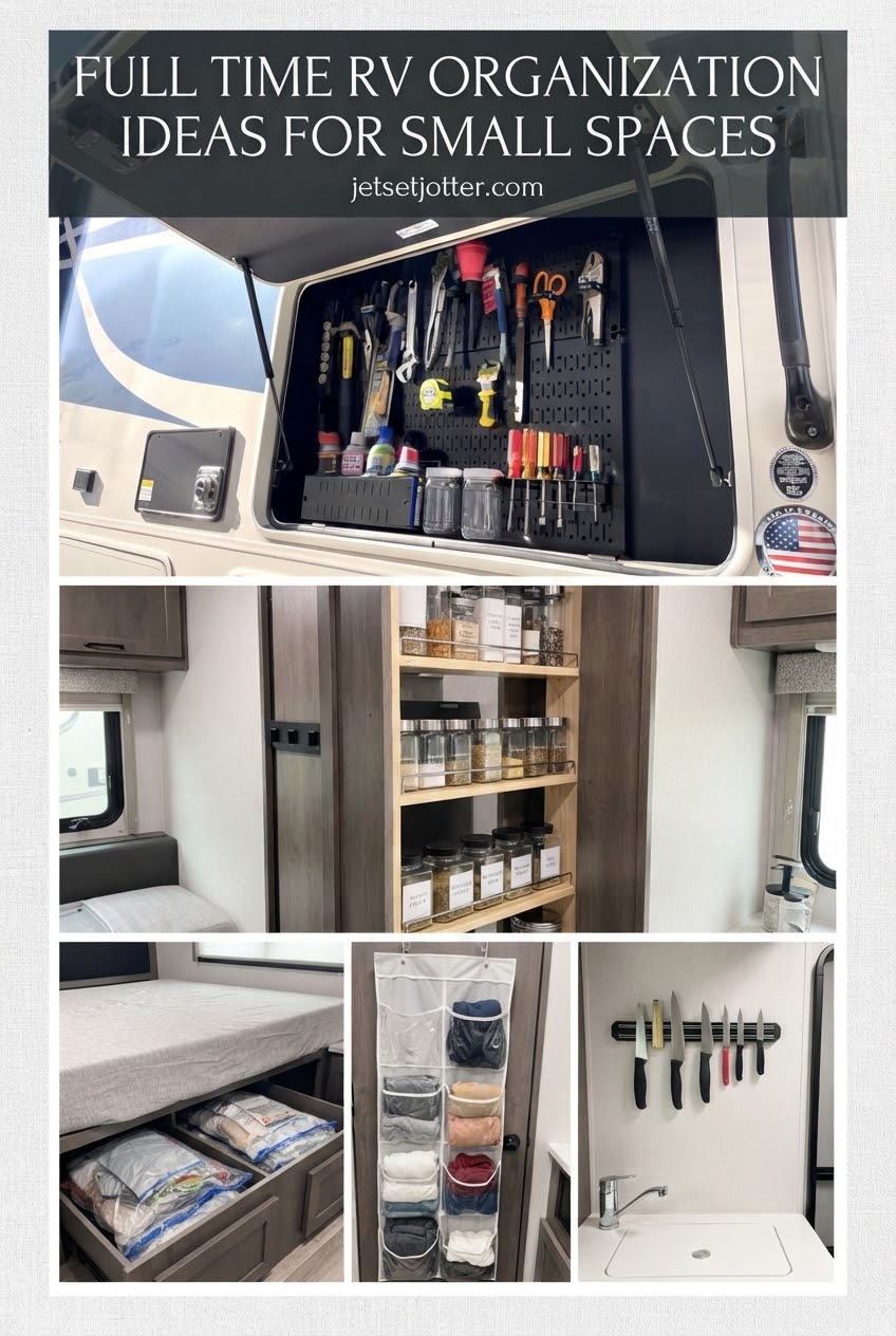 Full Time RV Organization Ideas for Small Spaces