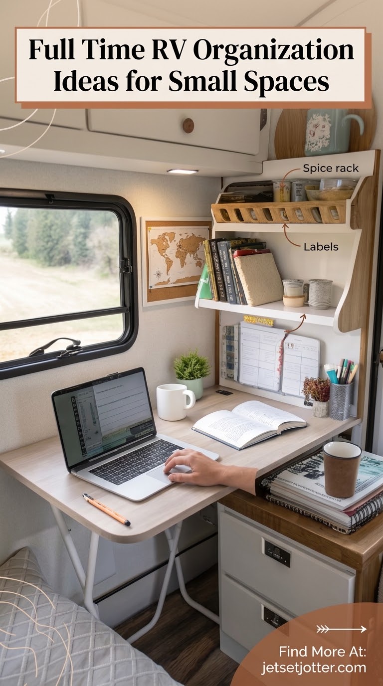Full Time RV Organization Ideas for Small Spaces