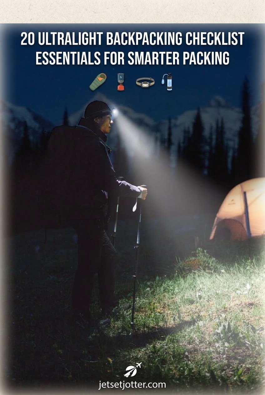 20 Ultralight Backpacking Checklist Essentials for Smarter Packing