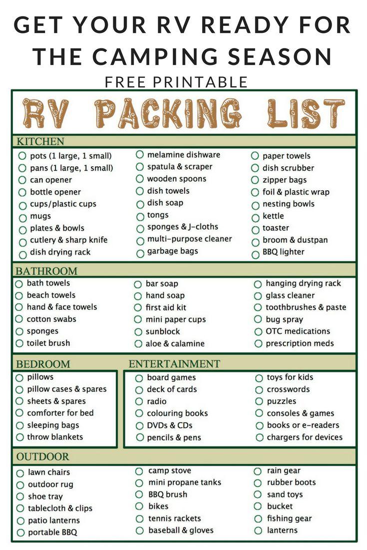 RV camping supplies and outdoor gear