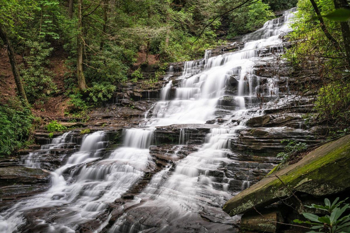 Panther Falls Angel Falls Georgia trail