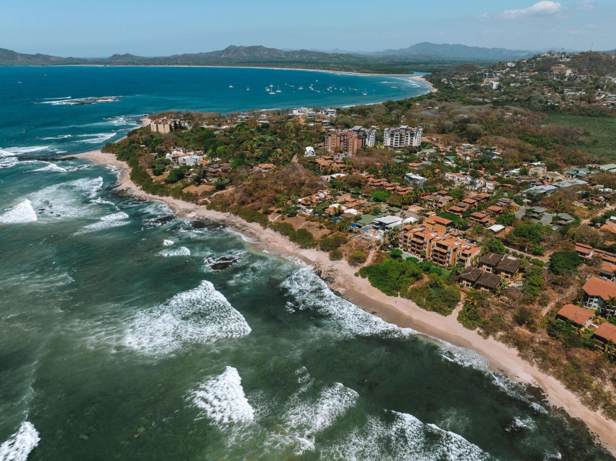 Playa Langosta rocky coastline