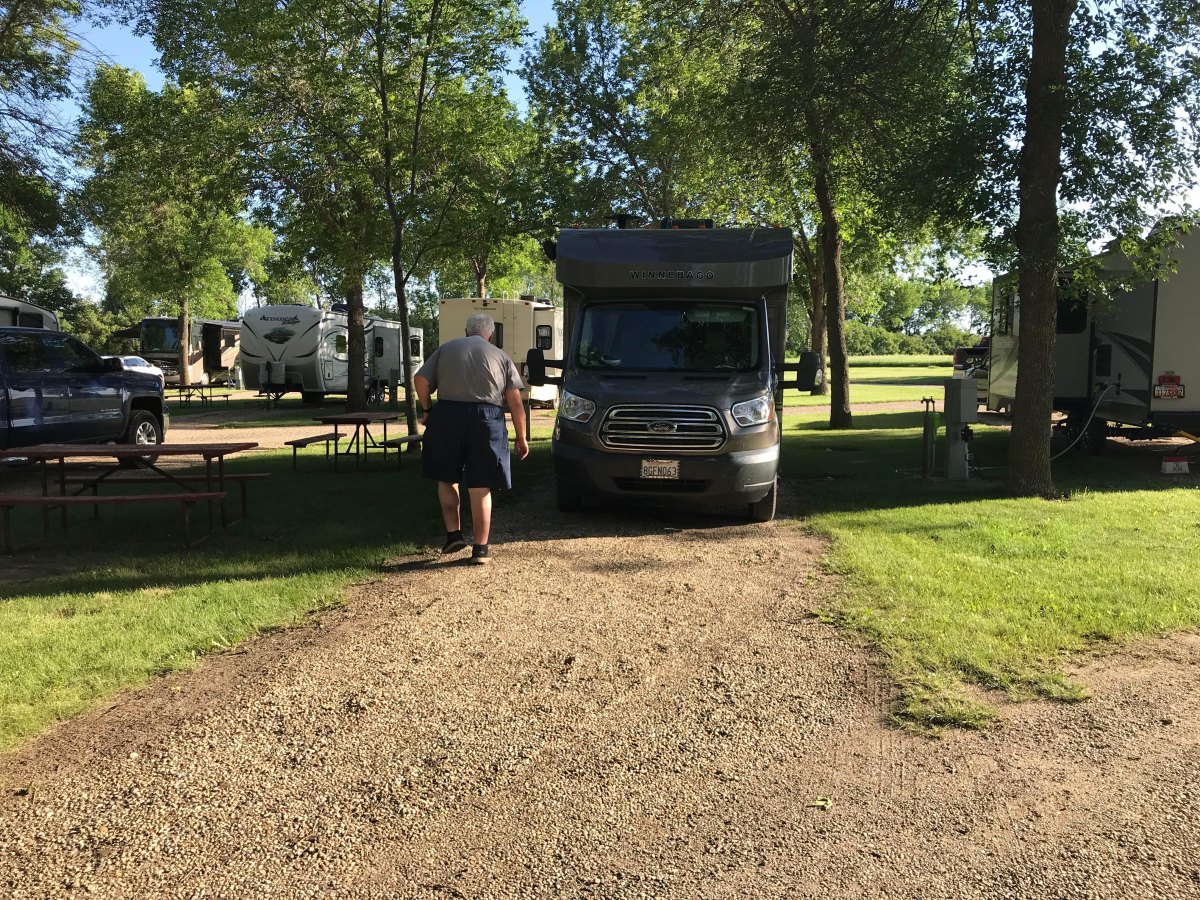 RV parking practice area