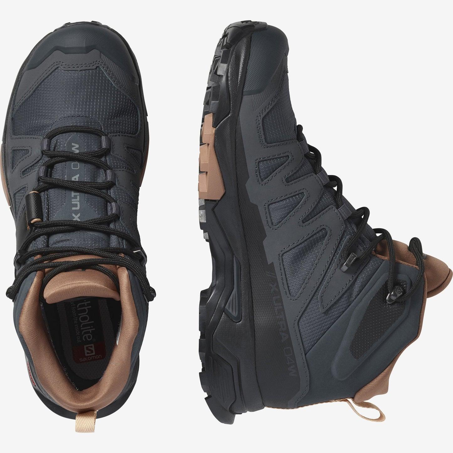 Salomon X Ultra 4 Mid GORE-TEX women hiking boots in dark gray