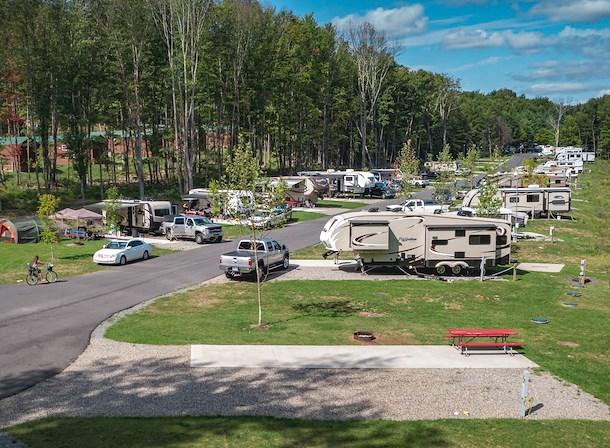 Seasonal RV campground camping