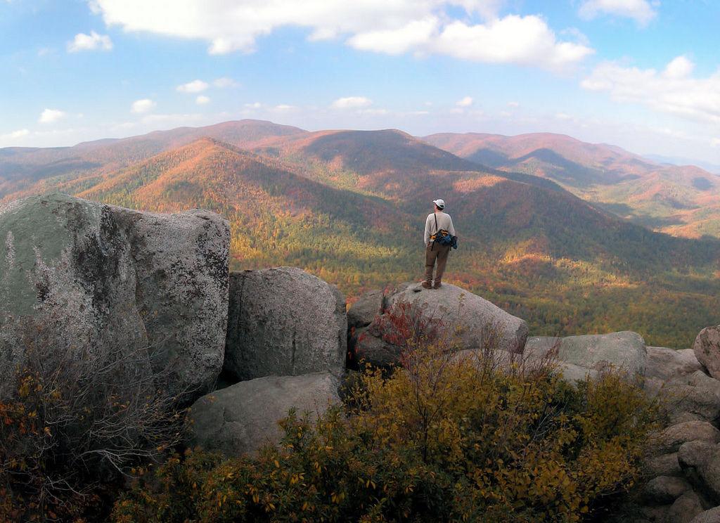 Shenandoah Blue Ridge fall foliage overlook