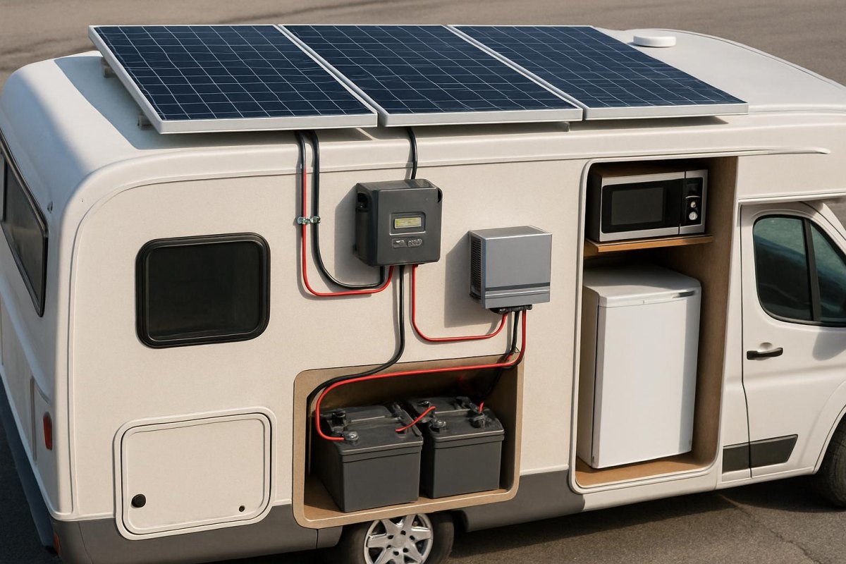 RV solar battery system