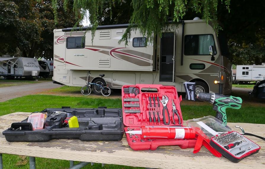 RV tools and maintenance kit
